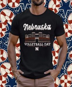 Colors Scarlet Nebraska Huskers 2023 Volleyball Day Retro Shirt