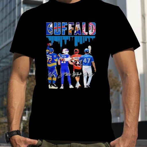 Buffalo Skyline sports team sports Team Player Signatures 2023 T-Shirt