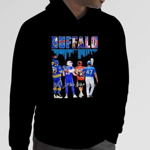 Buffalo Skyline sports team sports Team Player Signatures 2023 T-Shirt