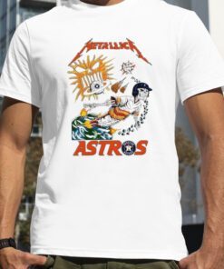 2023 Metallica Houston Astros Skeleton Retro Shirt
