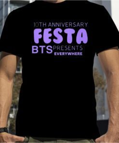 10th Anniversary Festa Bts Retro Shirt