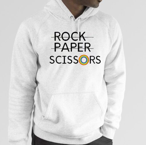 Rock Paper Scissors Lgbt Retro Shirt