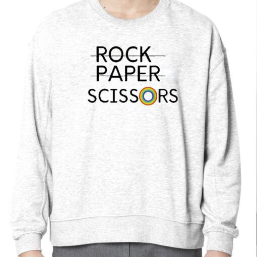 Rock Paper Scissors Lgbt Retro Shirt