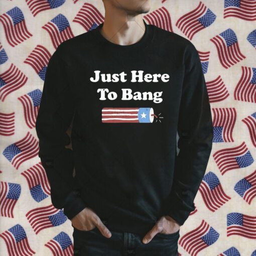 Just Here To Bang 4th Of July To Classic Mens Retro Shirt