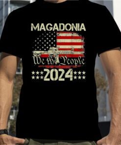 Proud Trump Voter We The People Magadonia 2024 Magadonian Retro T-Shirt