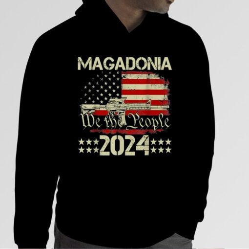 Proud Trump Voter We The People Magadonia 2024 Magadonian Retro T-Shirt