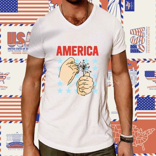 America Sparkler Tee Shirt