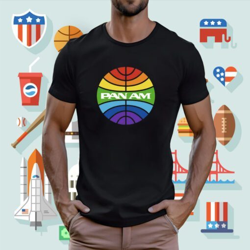 Pan Am Logo Rainbow T-Shirt