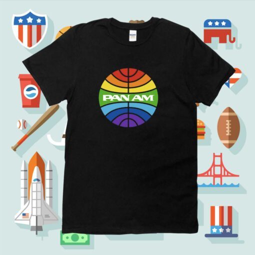 Pan Am Logo Rainbow T-Shirt