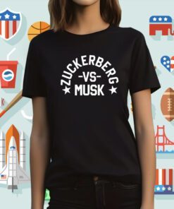 Wearing Zuckerberg Vs Musk T-Shirt