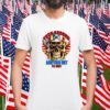 Skull Fuck Around And Find Out I’ll Wait USA Flag Tee Shirt