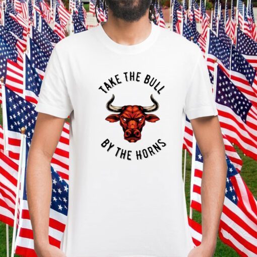 Take The Bull By The Horns Red Bull Head Funny Shirt