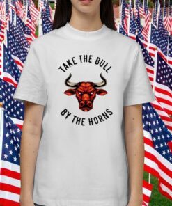 Take The Bull By The Horns Red Bull Head Funny Shirt