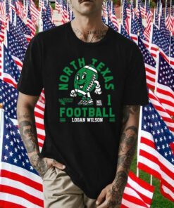 North Texas Mean Logan Wilson 2023 NCAA Football Tee Shirt