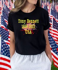 American Flag Tony Bennett 1926-2023 Usa Nt T-Shirt