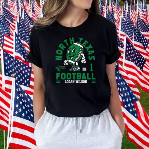 North Texas Mean Logan Wilson 2023 NCAA Football Tee Shirt