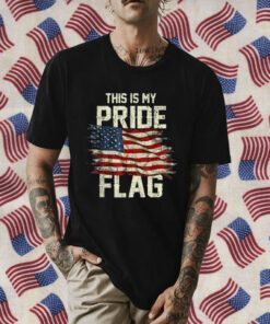 This Is My Pride Flag USA American 4th of July Patriotic Retro T-Shirt
