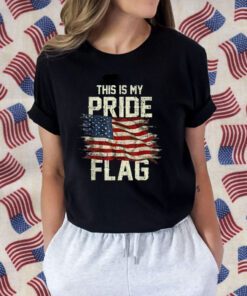 This Is My Pride Flag USA American 4th of July Patriotic Retro T-Shirt