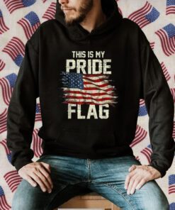 This Is My Pride Flag USA American 4th of July Patriotic Retro T-Shirt