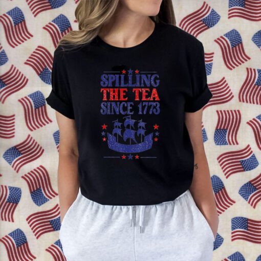 4th Of July spilling The Tea Since 1773 Shirt Teacher Classic T-Shirt4th Of July spilling The Tea Since 1773 Shirt Teacher Classic T-Shirt