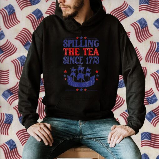 4th Of July spilling The Tea Since 1773 Shirt Teacher Classic T-Shirt