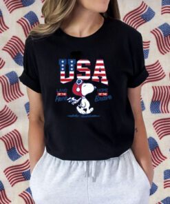 Peanuts - USA Snoopy Free Brave Gift T-Shirt