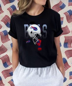 Buffalo Bills Helmet Held High Tee Shirt