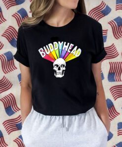 Buddyheadstore Rainbow Skull Shirts T-Shirt