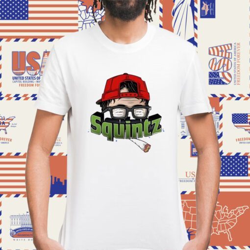 Squintz Smoking Funny Shirt