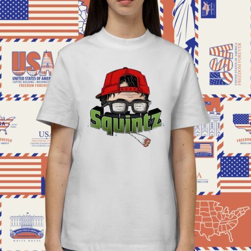 Squintz Smoking Funny Shirt