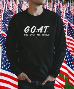 Goat god over all things retro shirt