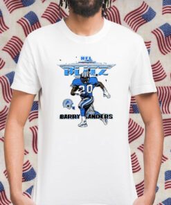 Nfl Blitz Lions Barry Sanders Retro Shirt