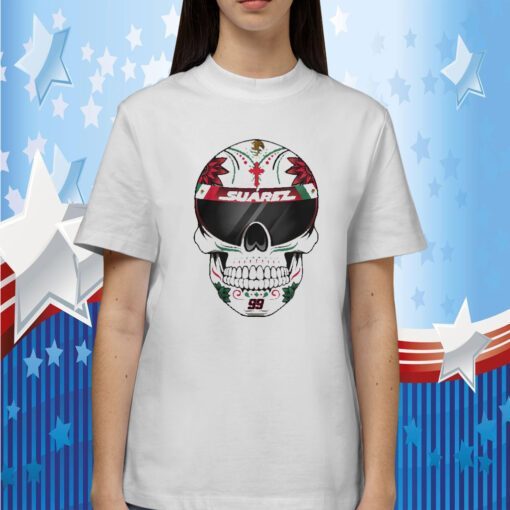 Daniel Suarez Racing Store Helmet Visor Skull Tee Shirt