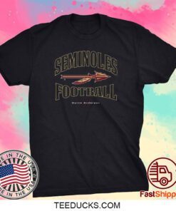 Florida State Seminoles Dante Anderson 2023 NCAA Football Tee Shirt