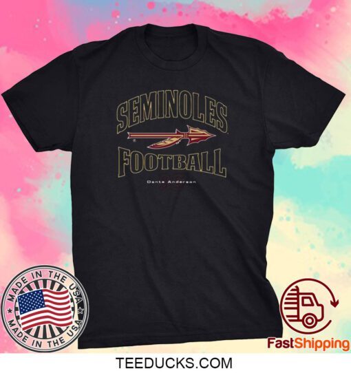 Florida State Seminoles Dante Anderson 2023 NCAA Football Tee Shirt