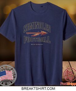 Florida State Seminoles Dante Anderson 2023 NCAA Football Tee Shirt