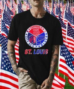 St Louis City SC St Louis Cardinals St Louis Blues Logo 2023 Shirt