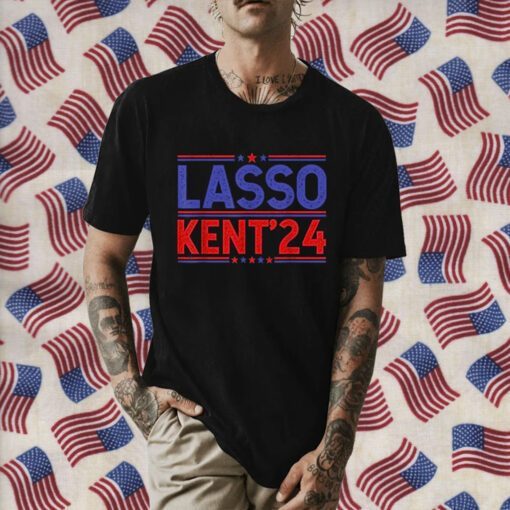 Lasso Kent' 24 Funny Usa Flag Sports 4th of July Election Retro T-Shirt