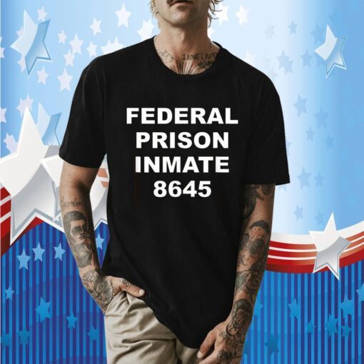 Anti Trump Halloween Costume Prison Inmate 8645 T-Shirt