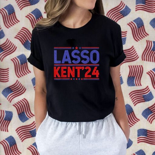 Lasso Kent' 24 Funny Usa Flag Sports 4th of July Election Retro T-Shirt