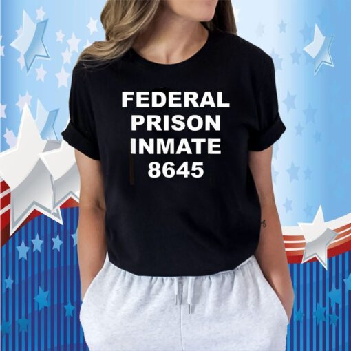 Anti Trump Halloween Costume Prison Inmate 8645 T-Shirt