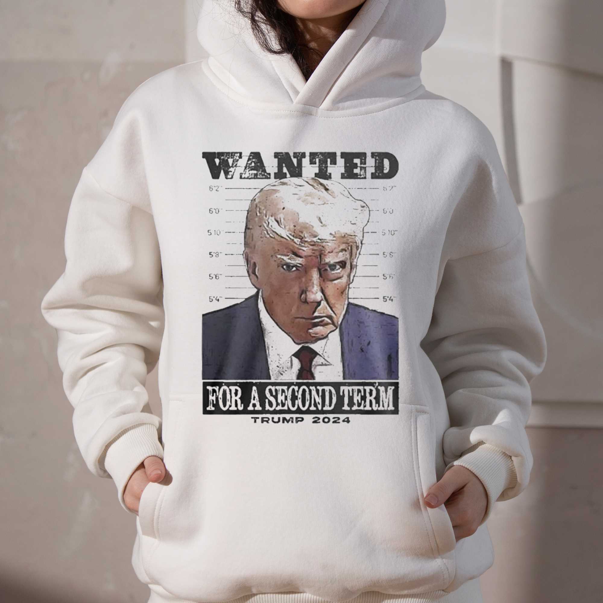 Wanted For Second Term Trump Mugshot TShirt