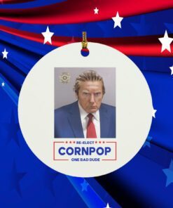 Trump Mugshot Re-Elect Cornpop One Bad Dude Official Shirt