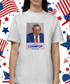 Trump Mugshot Re-Elect Cornpop One Bad Dude Tank Top Shirt