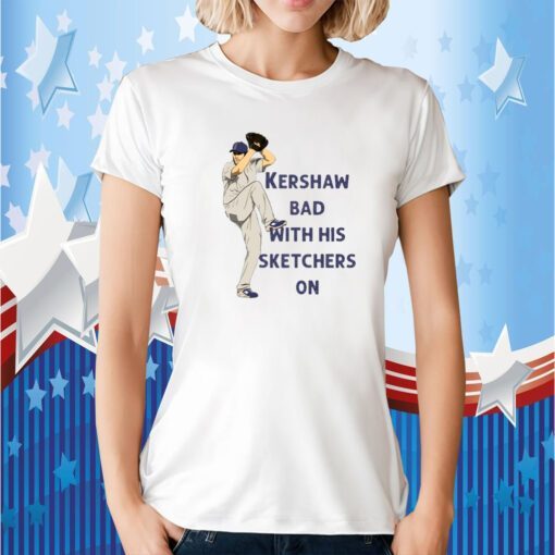 Clayton Kershaw Sketchers Pitching TShirt