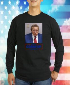 Trump Mugshot Re-Elect Cornpop One Bad Dude Shirt