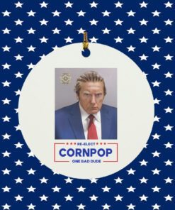 Donald Trump Mugshot Re-Elect Cornpop One Bad Dude TShirt