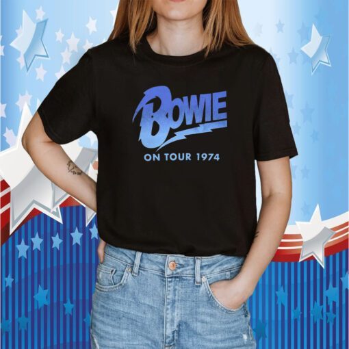 David Bowie Attractive On Tour 1974 T-Shirt