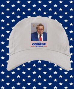 Donald Trump Mugshot Re-Elect Cornpop One Bad Dude TShirt