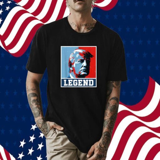 Trump 2024 Mugshot President Legend Poster Tee Shirt